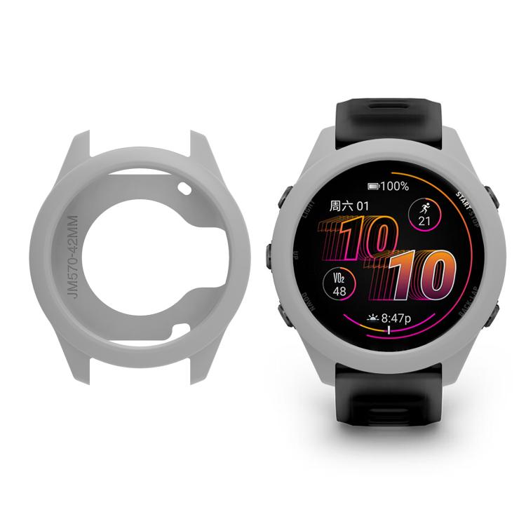 For Garmin Forerunner 570 42mm Soft Silicone Watch Protective Case