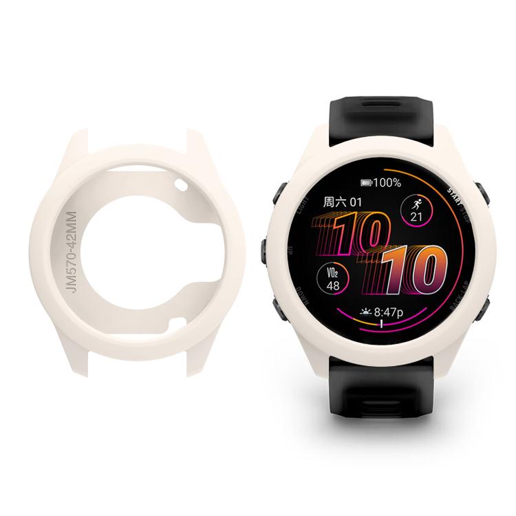 For Garmin Forerunner 570 42mm Soft Silicone Watch Protective Case