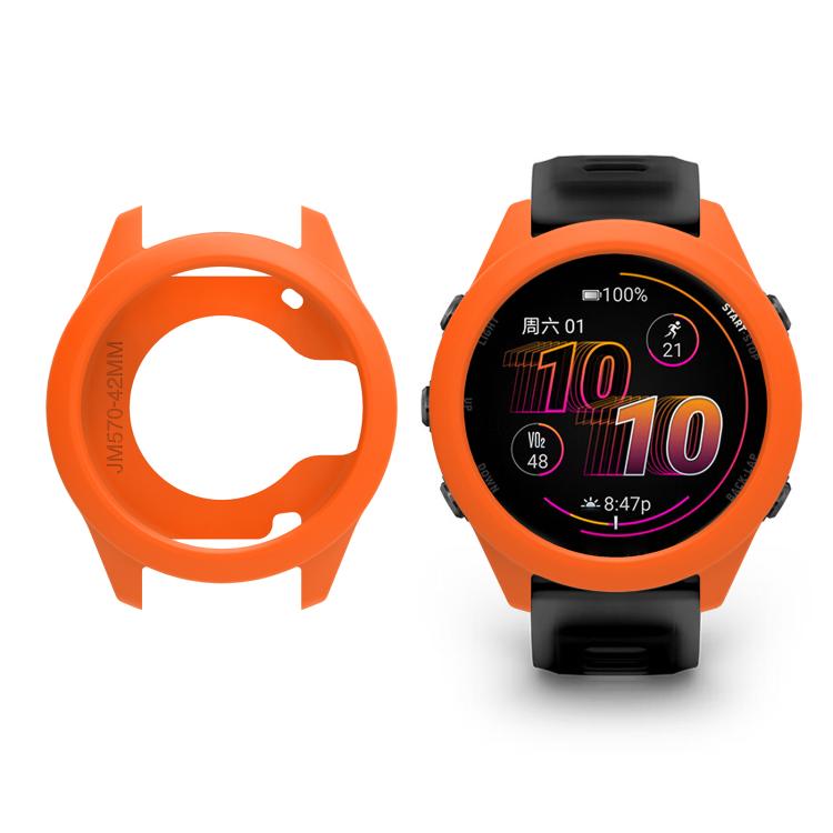 For Garmin Forerunner 570 42mm Soft Silicone Watch Protective Case