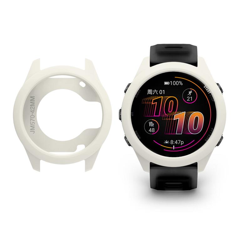 For Garmin Forerunner 570 42mm Soft Silicone Watch Protective Case