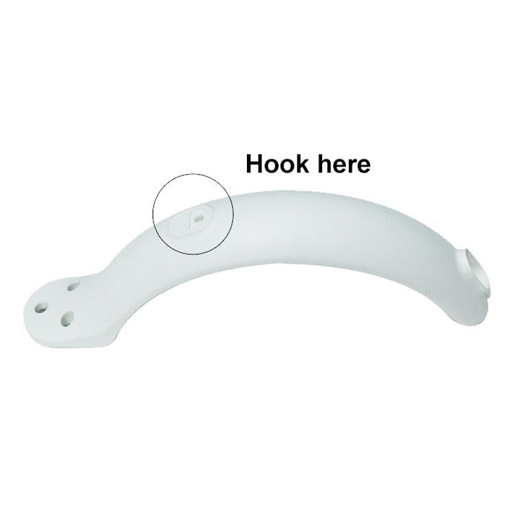 For Xiaomi Mijia M365 Electric Scooter Front and Rear Mudguards with Hooks and White Screw Plugs