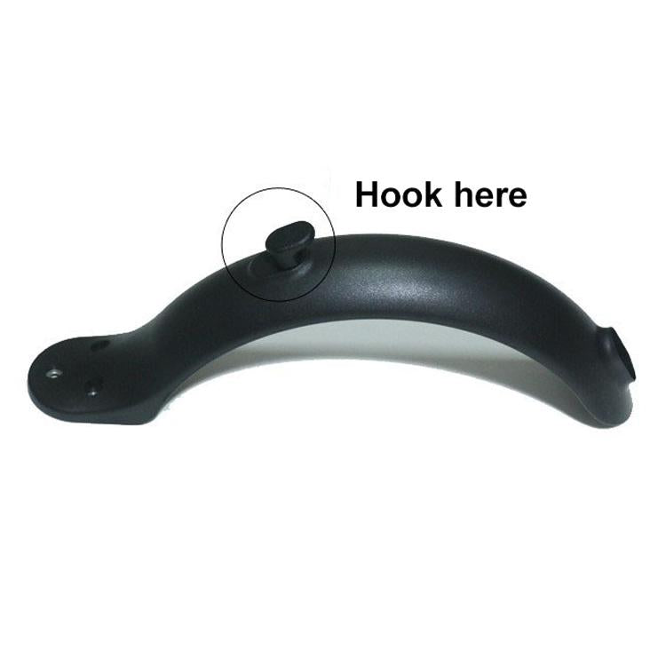 For Xiaomi Mijia M365 Electric Scooter Front and Rear Mudguards with Hooks and White Screw Plugs