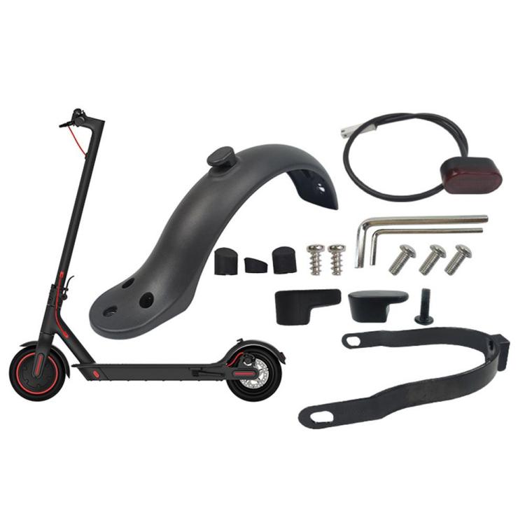 For Xiaomi Mijia M365 Electric Scooter Rear Fender with Hook Screw Tool - Black