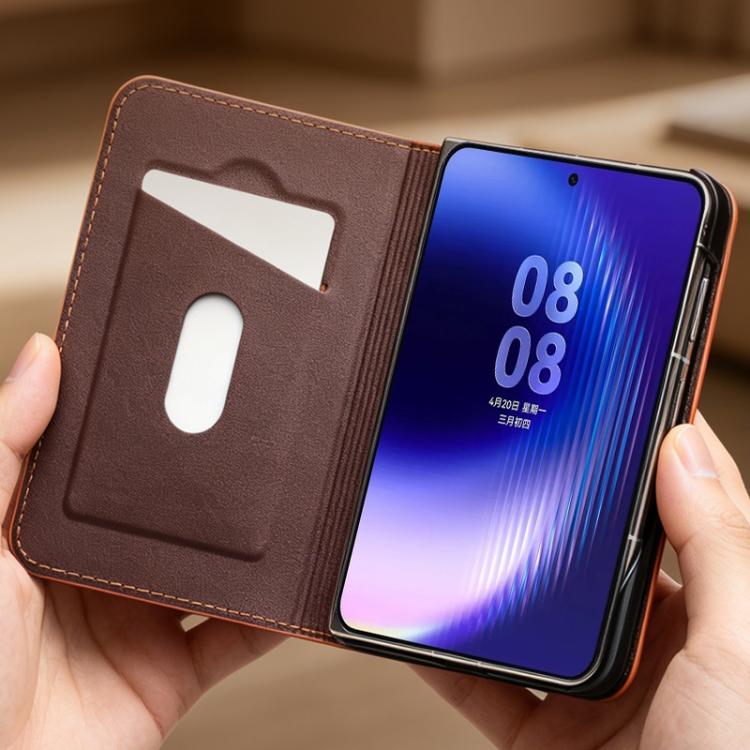 For Huawei Pura X Max QIALINO Classic Gen2 Ultra-thin Genuine Leather Phone Case