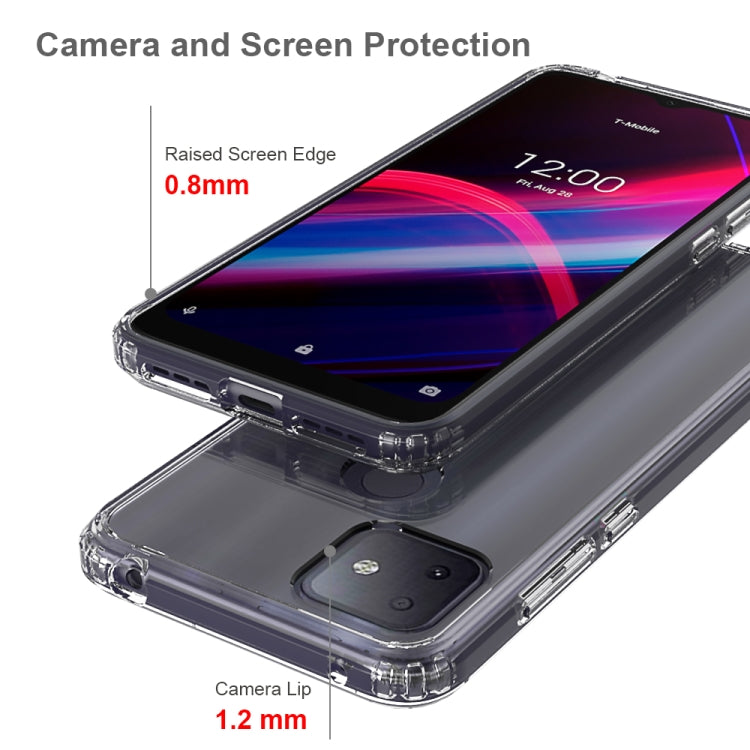 For T-mobile Revvl 4+ Scratchproof TPU + Acrylic Protective Case