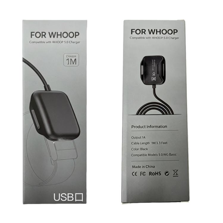 For WHOOP 5.0 Portable Smart Watch Charger Length: 1m, Style:USB-A Interface - Black