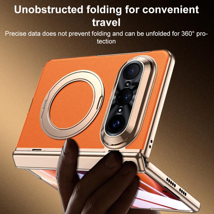 For Huawei Pura X Max 360 Degree Rotating Magnetic Holder Phone Case with Film