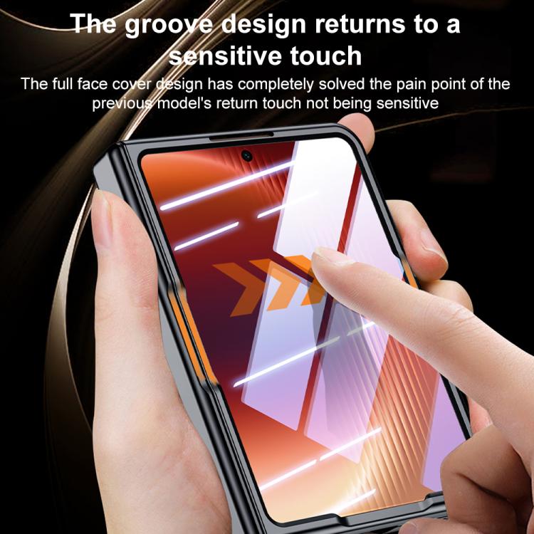 For Huawei Pura X Max 360 Degree Rotating Magnetic Holder Phone Case with Film