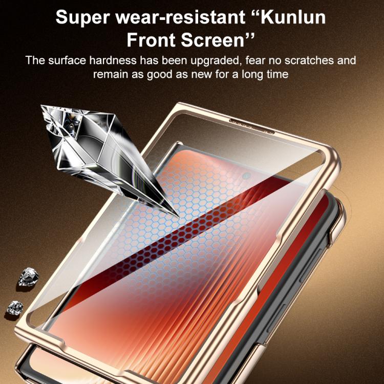 For Huawei Pura X Max 360 Degree Rotating Magnetic Holder Phone Case with Film