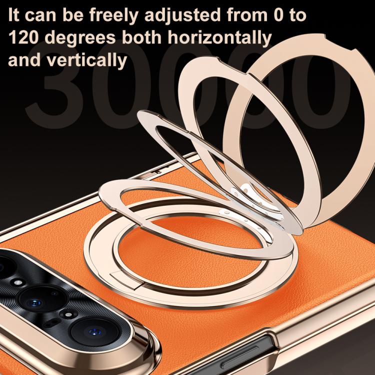 For Huawei Pura X Max 360 Degree Rotating Magnetic Holder Phone Case with Film