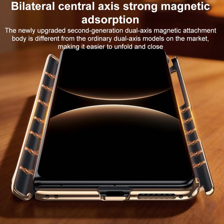 For Huawei Mate X7 Magnetic Dual-axis 360-degree Holder Phone Case