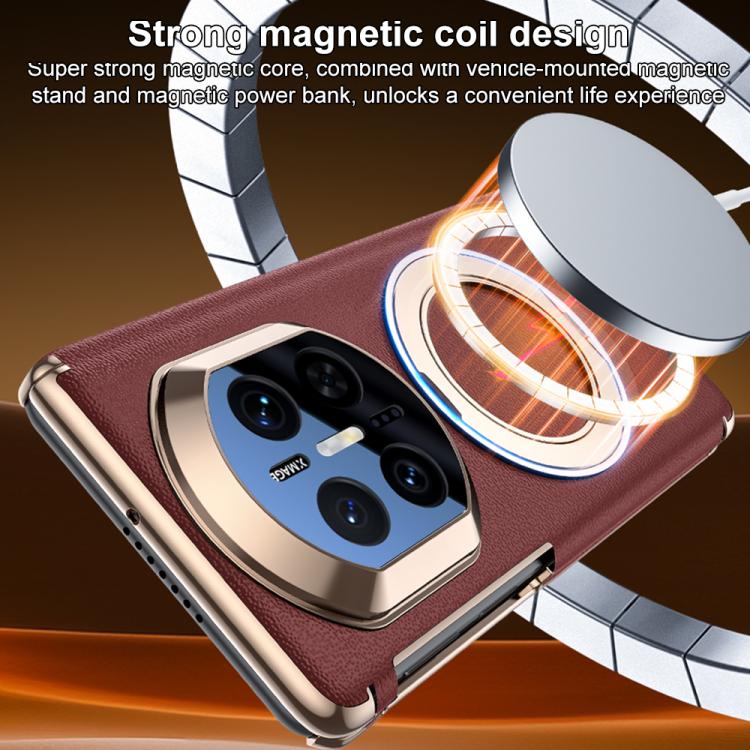 For Huawei Mate X7 Magnetic Dual-axis 360-degree Holder Phone Case