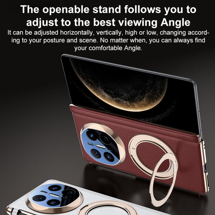 For Huawei Mate X6 Magnetic Dual-axis 360-degree Holder Phone Case