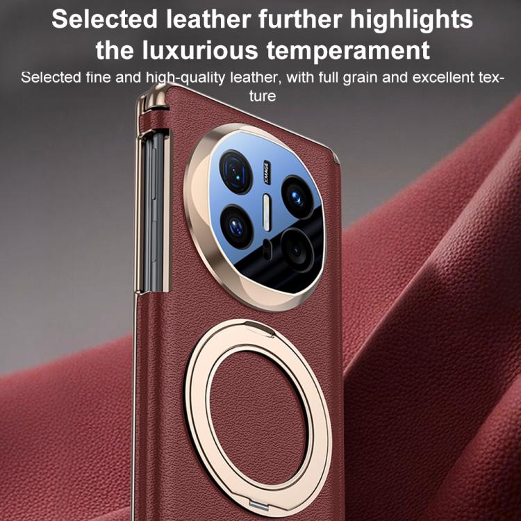 For Huawei Mate X6 Magnetic Dual-axis 360-degree Holder Phone Case