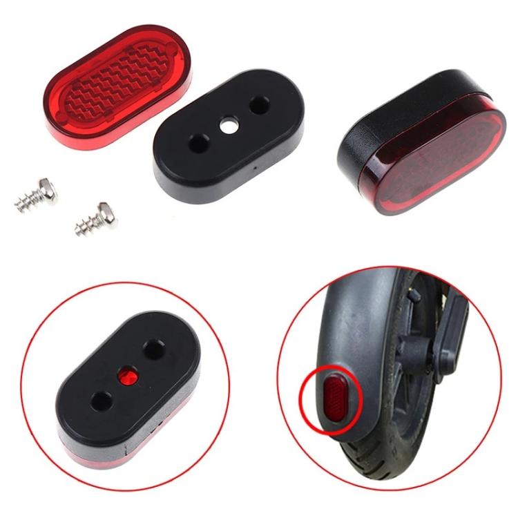 For Xiaomi Mijia M365 Electric Scooter Rear Fender Light Cover with Screws