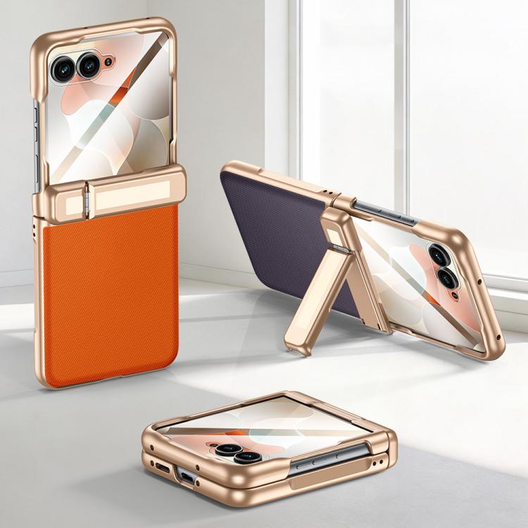 For Motorola Razr 70 Ultra / Razr 60 Ultra Film Integrated Central Axis Holder Phone Case