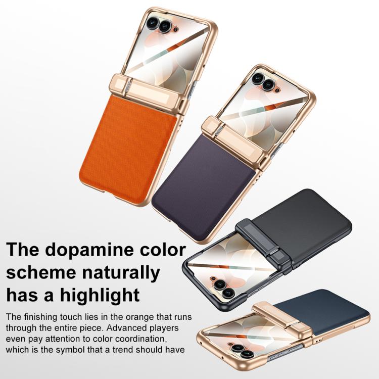For Motorola Razr 70 Ultra / Razr 60 Ultra Film Integrated Central Axis Holder Phone Case
