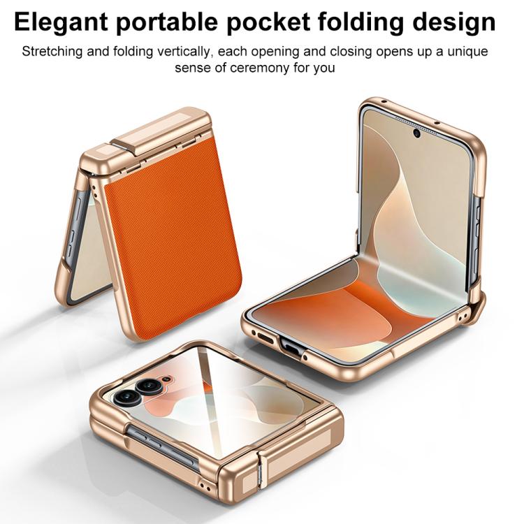 For Motorola Razr 70 Ultra / Razr 60 Ultra Film Integrated Central Axis Holder Phone Case