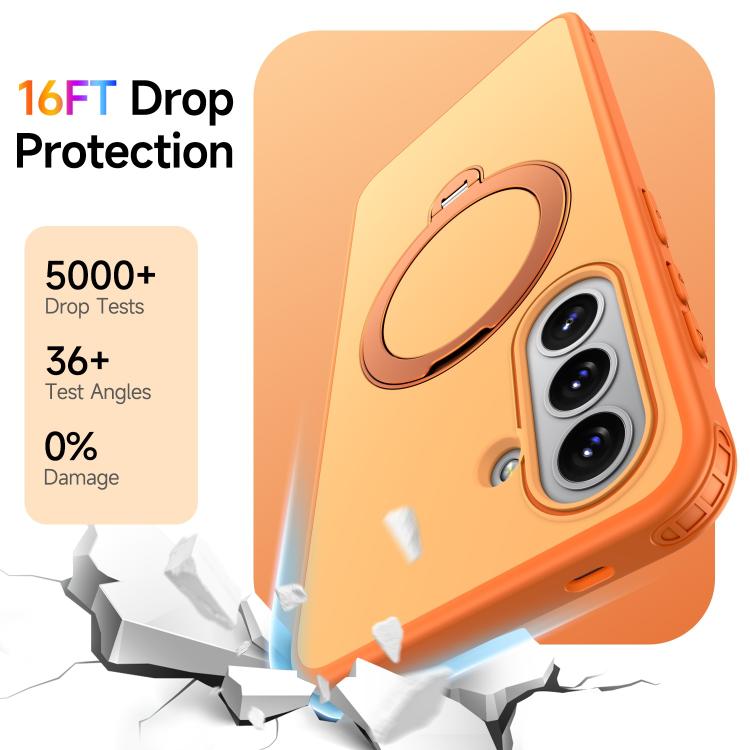 For Galaxy A36 5G / A37 5G Rotating Holder TPU + PC Magnetic Shockproof Phone Case