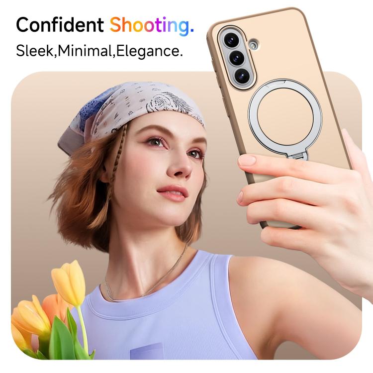 For Galaxy A36 5G / A37 5G Rotating Holder TPU + PC Magnetic Shockproof Phone Case