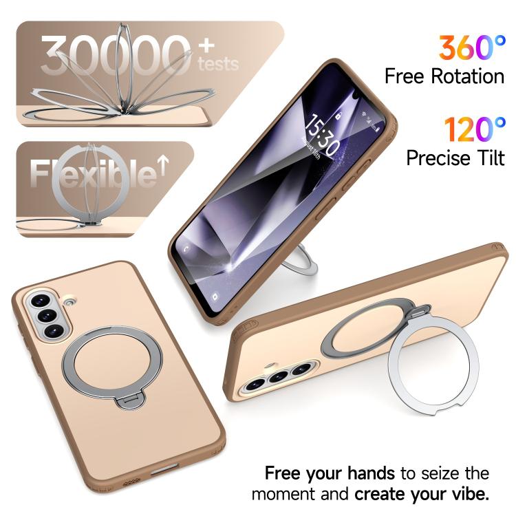 For Galaxy A36 5G / A37 5G Rotating Holder TPU + PC Magnetic Shockproof Phone Case