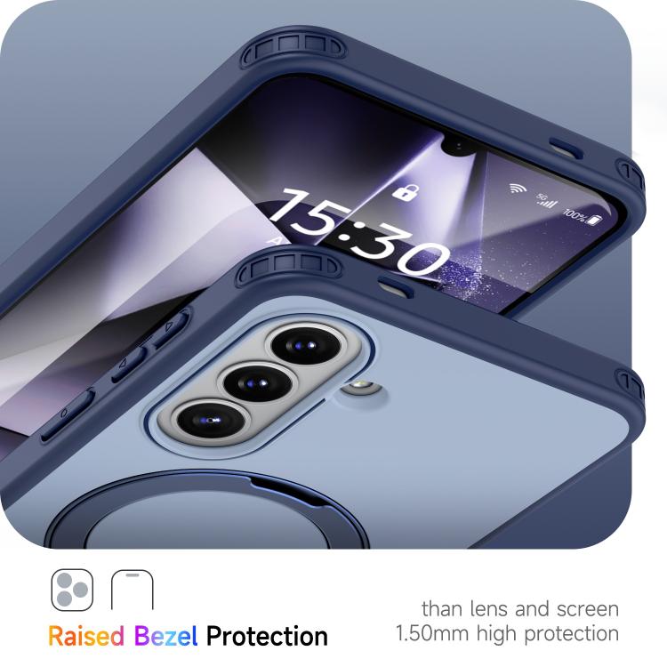 For Galaxy A36 5G / A37 5G Rotating Holder TPU + PC Magnetic Shockproof Phone Case