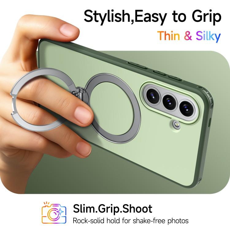 For Galaxy A36 5G / A37 5G Rotating Holder TPU + PC Magnetic Shockproof Phone Case