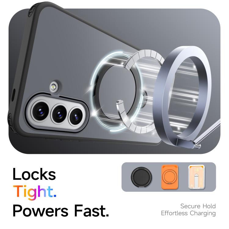 For Galaxy A57 5G Rotating Holder TPU + PC Magnetic Shockproof Phone Case
