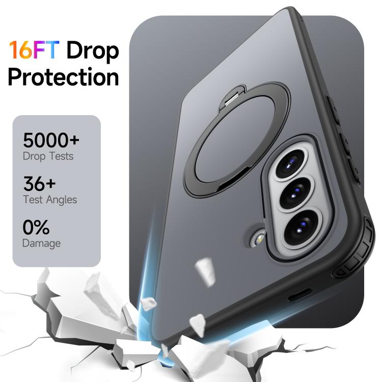 For Galaxy A57 5G Rotating Holder TPU + PC Magnetic Shockproof Phone Case