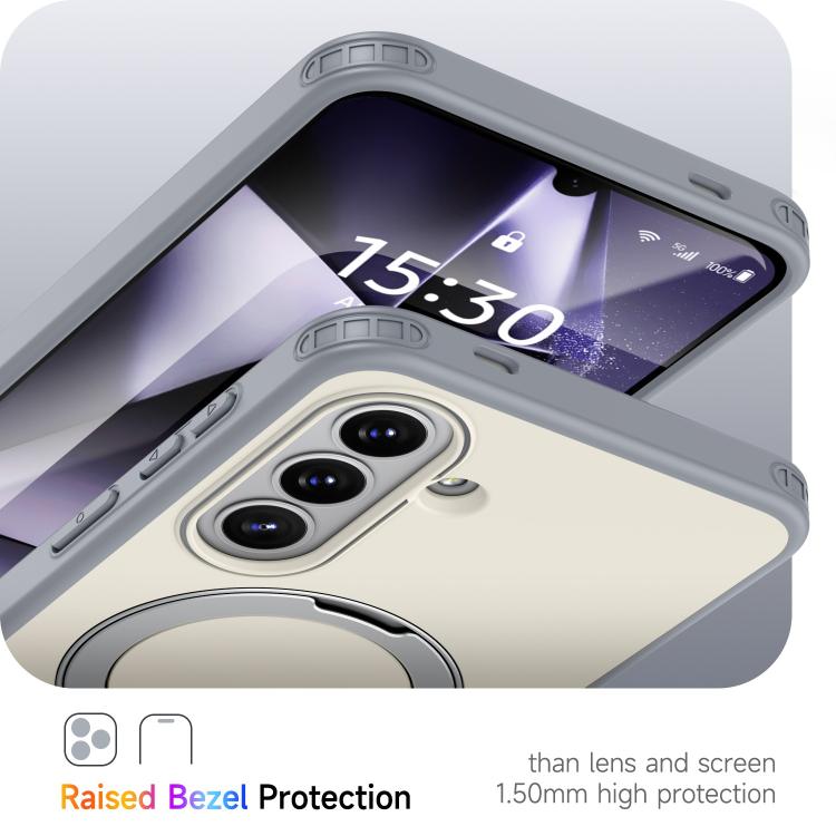 For Galaxy A57 5G Rotating Holder TPU + PC Magnetic Shockproof Phone Case
