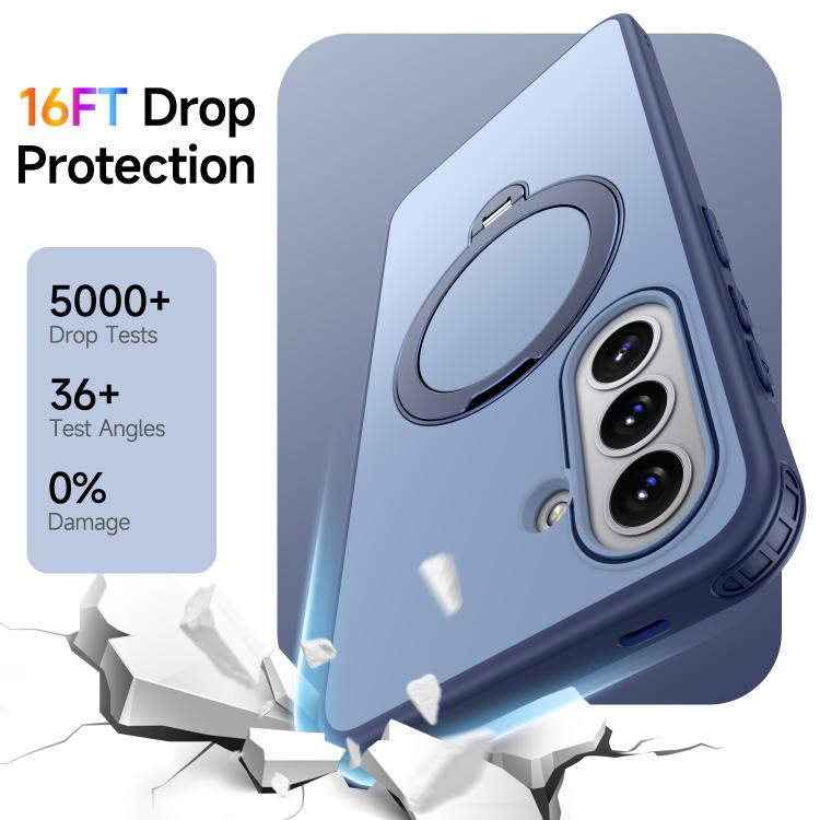 For Galaxy A57 5G Rotating Holder TPU + PC Magnetic Shockproof Phone Case