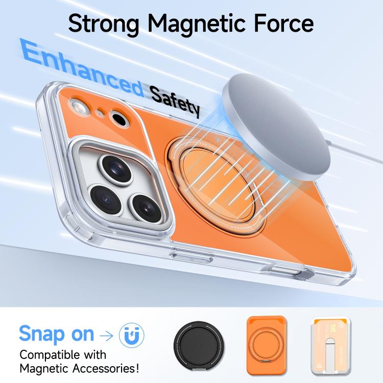 For iPhone 15 Pro Max Color Magnetic Ring Holder Phone Case