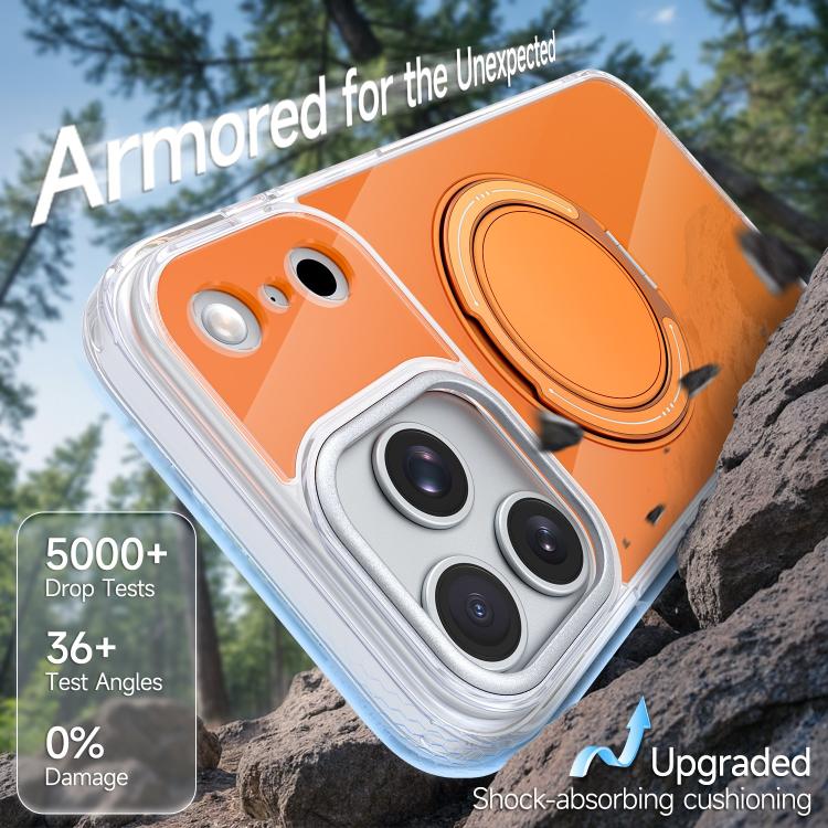 For iPhone 15 Pro Max Color Magnetic Ring Holder Phone Case