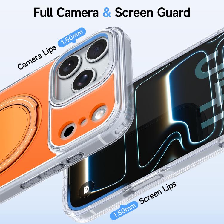 For iPhone 15 Pro Max Color Magnetic Ring Holder Phone Case