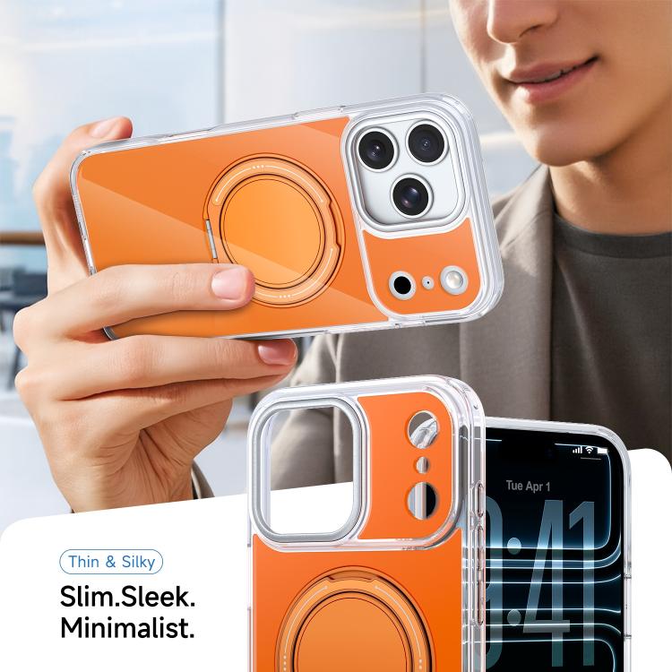 For iPhone 15 Pro Max Color Magnetic Ring Holder Phone Case