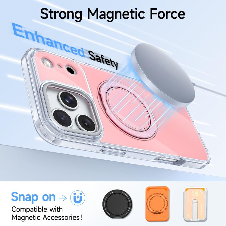 For iPhone 15 Pro Max Color Magnetic Ring Holder Phone Case