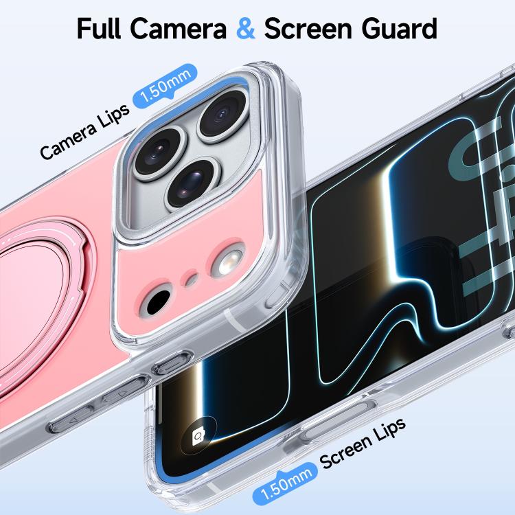 For iPhone 15 Pro Max Color Magnetic Ring Holder Phone Case