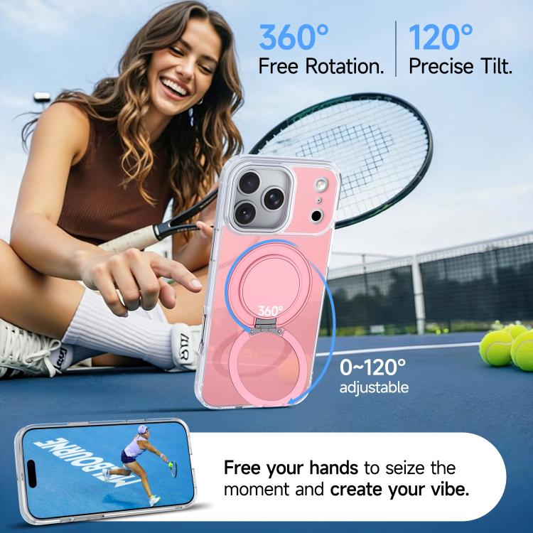 For iPhone 15 Pro Max Color Magnetic Ring Holder Phone Case