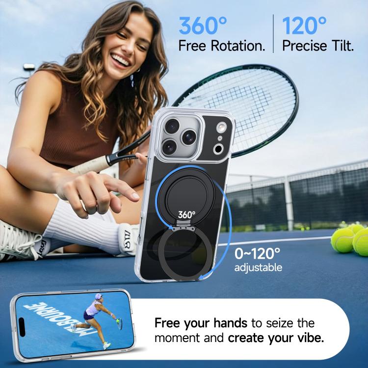For iPhone 15 Pro Max Color Magnetic Ring Holder Phone Case