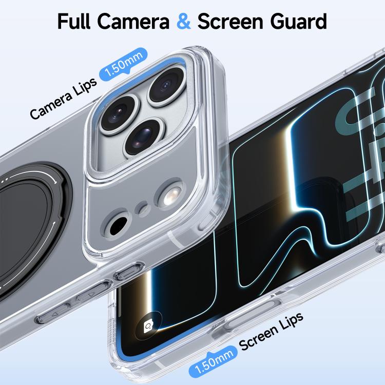 For iPhone 15 Pro Max Color Magnetic Ring Holder Phone Case