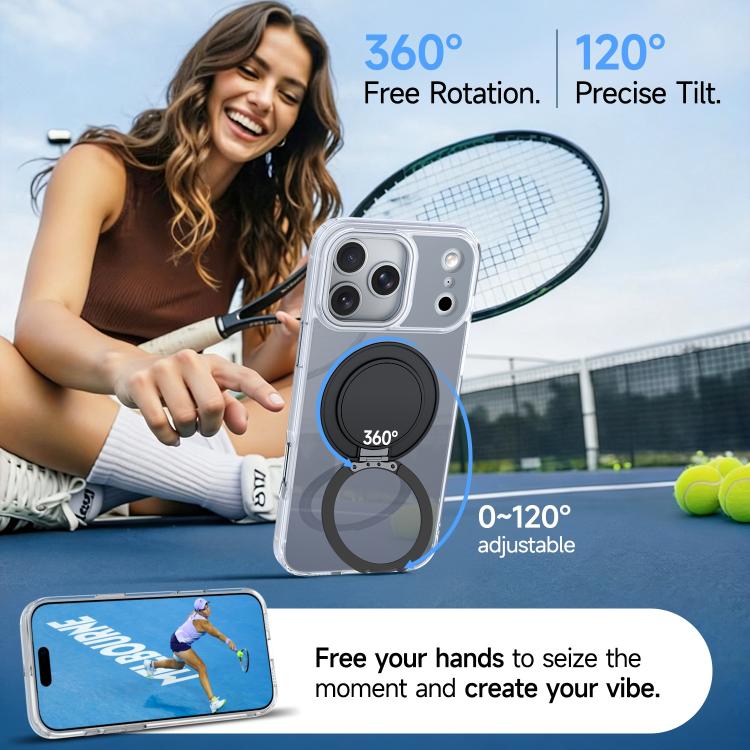 For iPhone 15 Pro Max Color Magnetic Ring Holder Phone Case