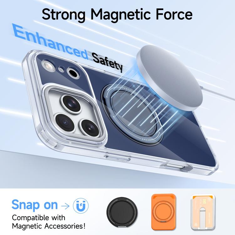For iPhone 15 Pro Max Color Magnetic Ring Holder Phone Case