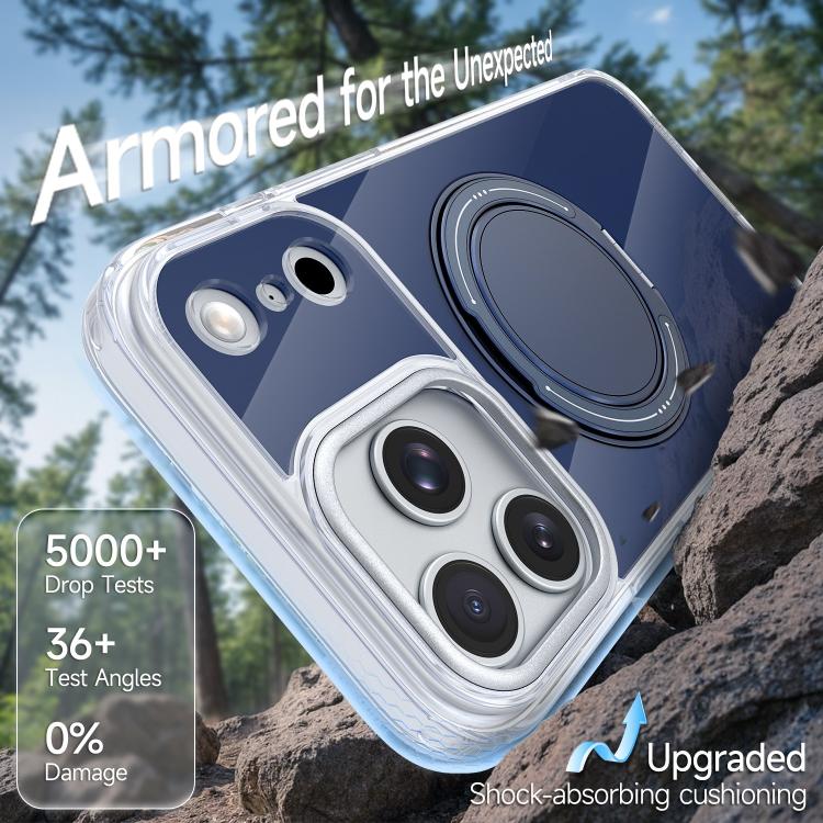 For iPhone 15 Pro Max Color Magnetic Ring Holder Phone Case