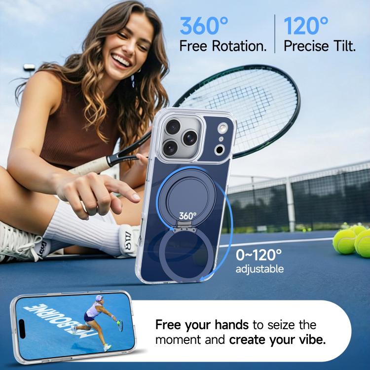 For iPhone 15 Pro Max Color Magnetic Ring Holder Phone Case