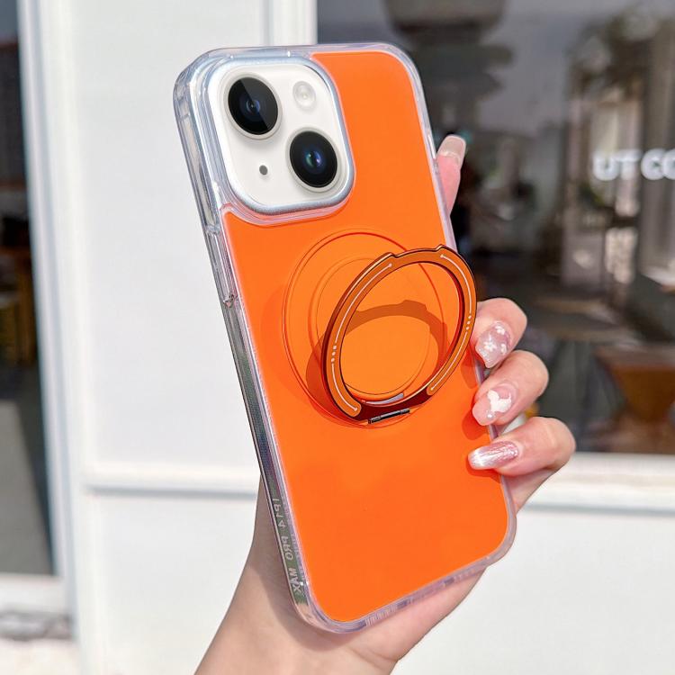 For iPhone 15 Plus / 14 Plus Color Magnetic Ring Holder Phone Case