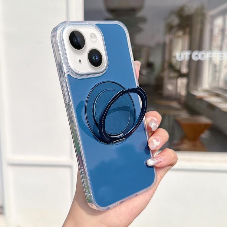 For iPhone 15 Plus / 14 Plus Color Magnetic Ring Holder Phone Case