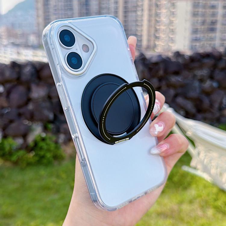 For iPhone 16 Plus Color Magnetic Ring Holder Phone Case