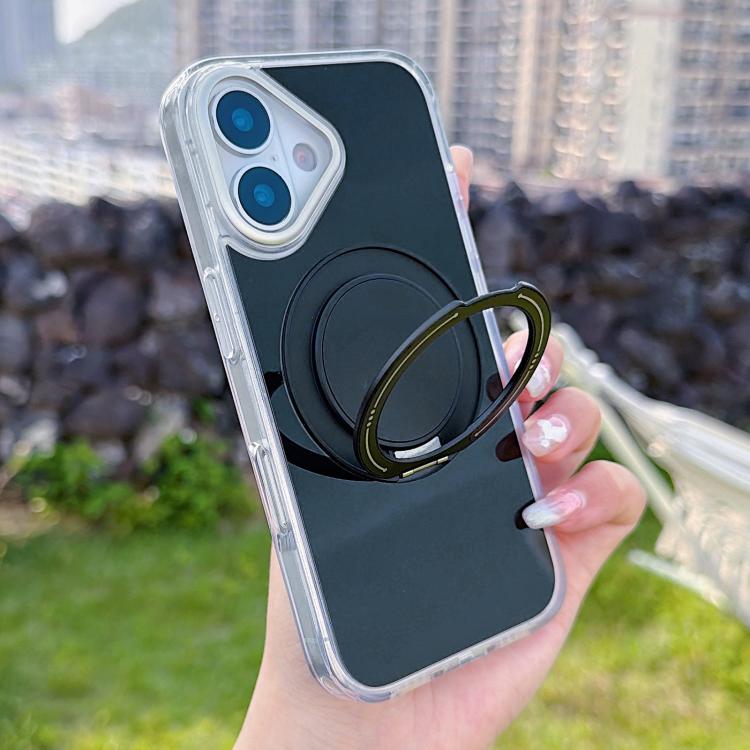 For iPhone 16 Plus Color Magnetic Ring Holder Phone Case