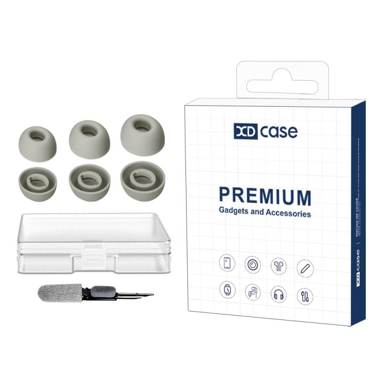 For JBL Tour Pro 2 / Tour Pro 3 XDcase 3 Pairs Replacement Silicone Ear Tips Kit, S/M/L Size, Cleaning Brush Color Random