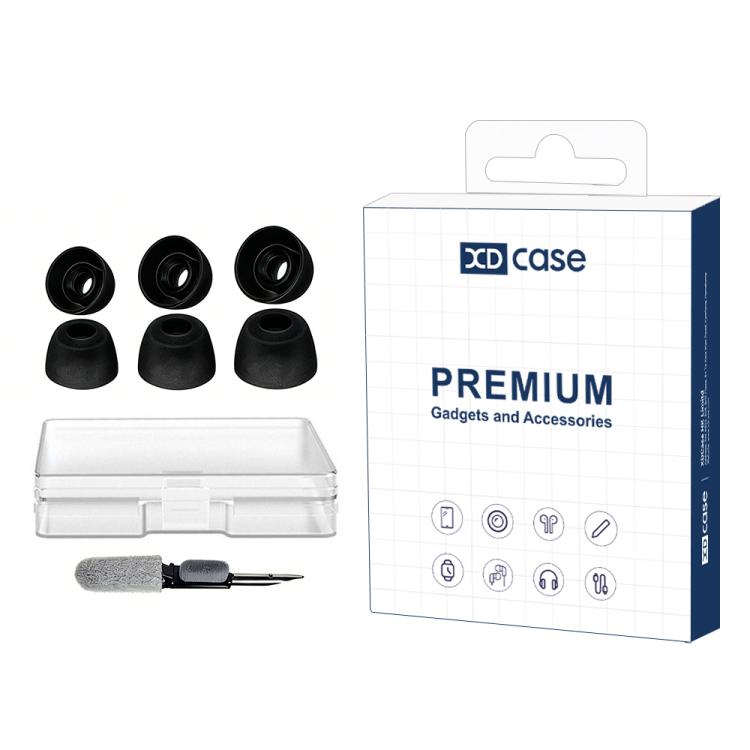 For JBL Tune Beam XDcase 3 Pairs Replacement Silicone Ear Tips Kit, S/M/L Size, Cleaning Brush Color Random